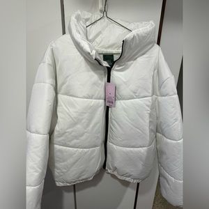 Women’s wild fable white puffer coat